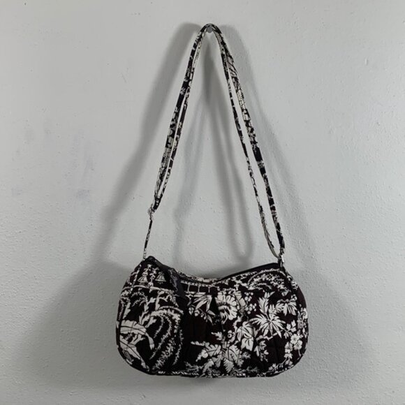 Vera Bradley Imperial Toile Crossbody Bag Womens Small Retired Quilted Pleated - Picture 3 of 16